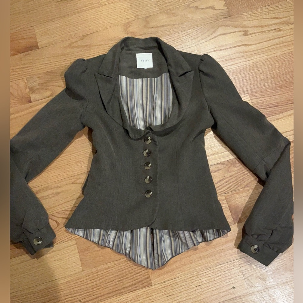 Vintage Michele Mason Corset Ruched jacket - Picture 7 of 13